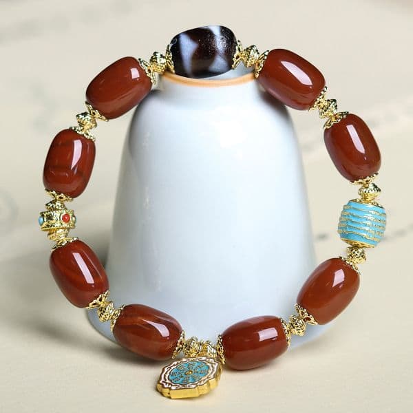 Red Aqeeq Bracelet 